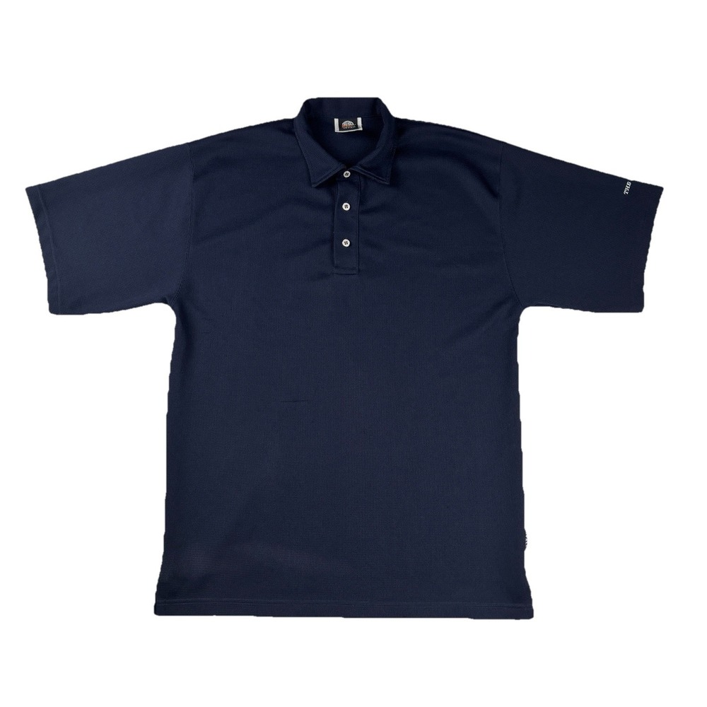 Vintage‎ The Rock Nando Di Biase Italian Polo Shirt Men's L Navy 90s Y2K Style